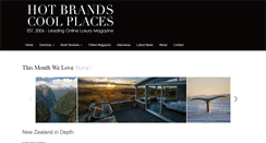 Desktop Screenshot of hotbrandscoolplaces.com