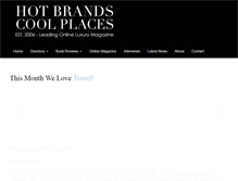 Tablet Screenshot of hotbrandscoolplaces.com
